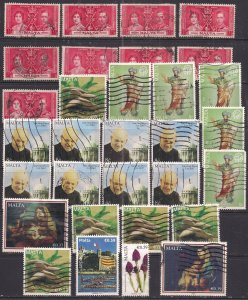 Malta Selection of 31 used stamps some repeats ( J901 )