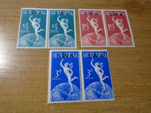 South West Africa  # 160-62  MNH  pair