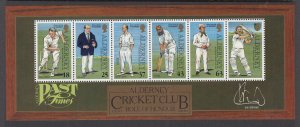Alderney 105a Cricket Souvenir Sheet MNH VF