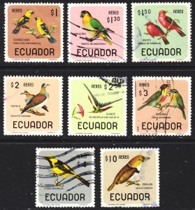 Ecuador Scott C441-48 complete set F to VF used.  FREE...