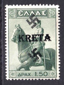 GREECE 414 KRETA OVERPRINT OG NH U/M F/VF BEAUTIFUL GUM