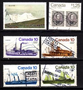 Canada 700-703,727,756 used