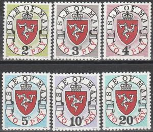 Isle Of Man #J3-8  MNH CV $34.85 (A17302)