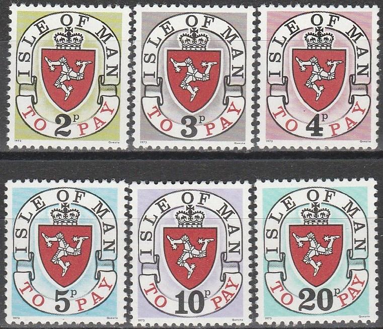 Isle Of Man #J3-8  MNH CV $34.85 (A17302)