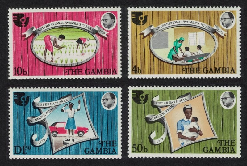 Gambia Intl Women's Year 4v 1975 MNH SG#342-345