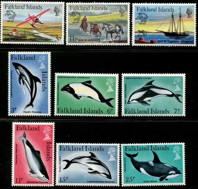 FALKLAND IS. Sc#287-303 1979-1980 Four Complete Sets & One S/S Mint NH