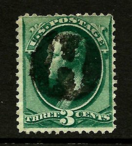 US 1800s Wyanet, ILL. PO's Fancy Cancel = Handcarved Negative 'H' ~ Cole #Lh-44