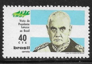 Brazil 1972 Visit of President of Argentina Sc 1214 MNH A1054