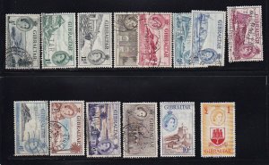 Gibraltar Scott # 132-145 set VF-used with nice color scv $ 125 ! see pic !