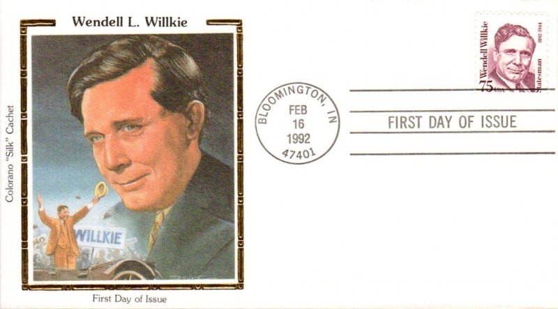 #2192 Wendell Willkie Colorano FDC