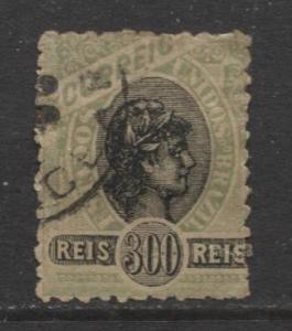 Brazil - Scott 119 - Definitive -1894 -Used - Single 300r Stamp