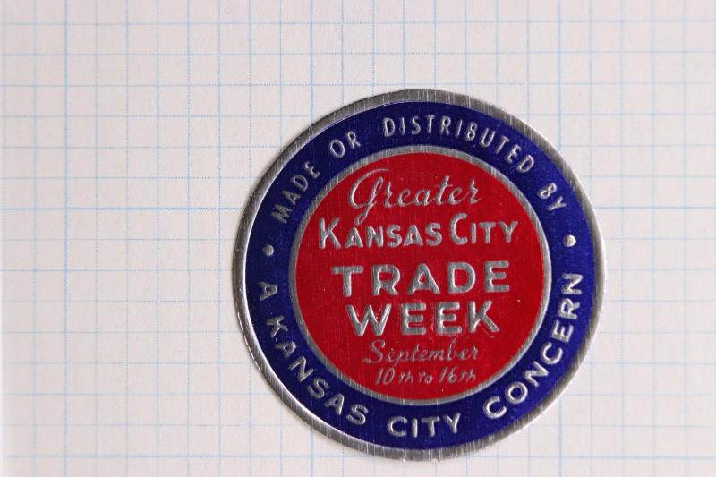 Greater Kansas City Trade Week Concern industry Commerce Foil Poster seal ad