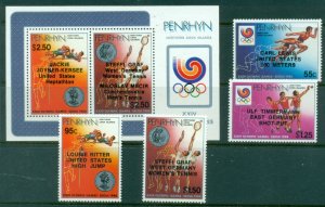 Penrhyn Is 1988 Summer Olympics Seoul Opt Winners + MS MUH