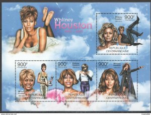 2012 Central Africa Music Whitney Houston Famous People Kb ** Ca862