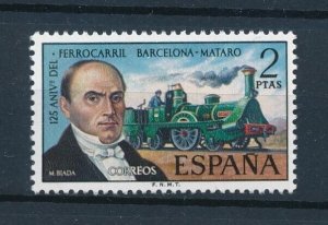 [113829] Spain 1974 Railway trains Eisenbahn Locomotive  MNH