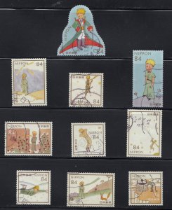 Japan 2019 The Little Prince 84Y Sc 4365a-j Mi:10074-83, Y.T. 9702-9711, used