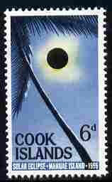 COOK ISLANDS - 1965 - Solar Eclipse - Perf Single Stamp - Mint Never Hinged