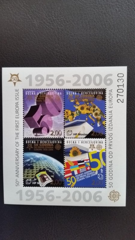 50th anniversary of EUROPA stamps - Bosnia and Herzegovina (Croatia Post) ** MNH