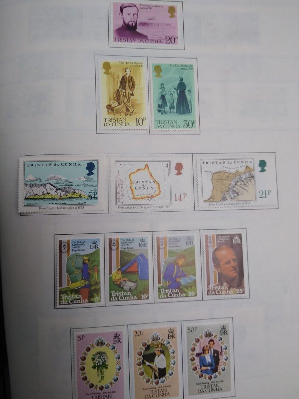 collection on pages Tristan da Cunha 1980-90 PT: CV $113