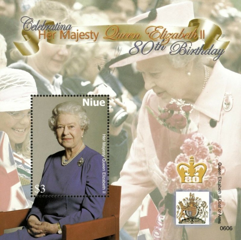 Niue 2007 - Queen Elizabeth II Birthday - Souvenir Stamp Sheet Scott #816 - MNH