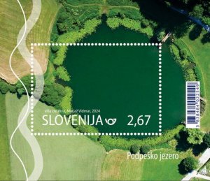 Slovenia 2024 MNH Stamps Souvenir Sheet Lake Nature