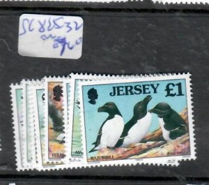 JERSEY SC 825-832    BIRDS            MNH  P0130H