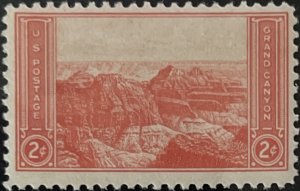 Scott #741 1934 2¢ National Parks Grand Canyon MNH OG