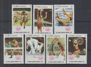Cuba MNH Set Of The Montreal Olympics 1976