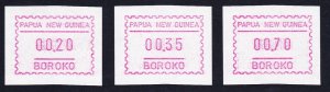 Papua NG Machine labels Type 1 'BOROKO' 1990 MNH