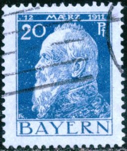 GERMANY-BAVARIA, #80 - USED - 1911 - GER224