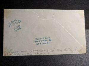 USS GUAM PR-3 Naval Cover 1939 RICHELL Cachet HANKOW, CHINA #855