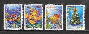 NEW CALEDONIA #808-11 GREETINGS MNH