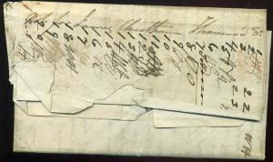 1840 Returned paid Letter Dead Letter Office with Letter