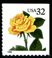 #3049 Yellow Rose Booklet Single - MNH