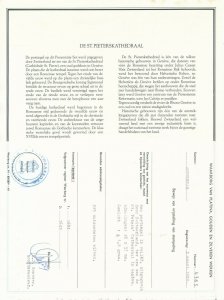 Switzerland 1981 Presentation set with FDC, silver and mint stamp and COA