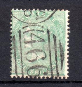 GB QV 1/- green SG72 fine used WS10449