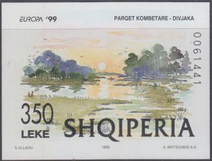 ALBANIA Sc # 2592A S/S MNH - EUROPA 1999, PARKS