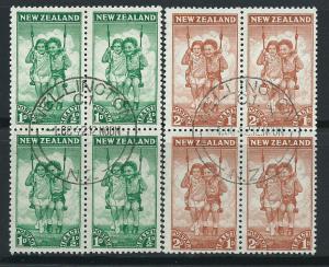 New Zealand SG 634 & SG 635  Blocks of 4 Very Fine Used