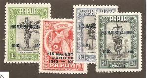 Papua & New Guinia  Scott #114-117 Mint H  Scott CV $16.50