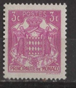 Monaco # 147  Coat of Arms  3c    (1) Unused