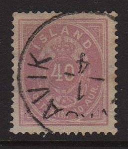 Iceland 1882 Numeral Issue Sc 18 VFU