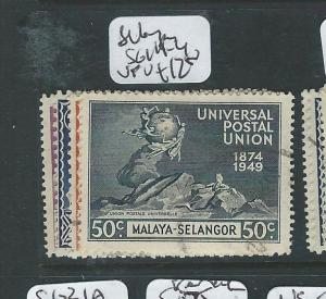 MALAYA SELANGOR (P0310B) UPU SET SG 111-4  VFU