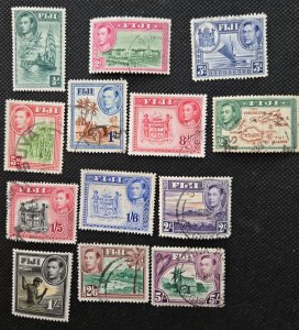 Fiji 1938-55 #117-131 M&U SCV $16.40