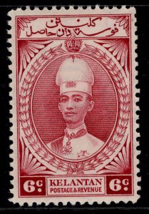 MALAYSIA - Kelantan GVI SG44, 6c lake, LH MINT. Cat £27.