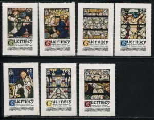 Guernsey 2015, Christmas, Church Windows 7v s-a, MNH