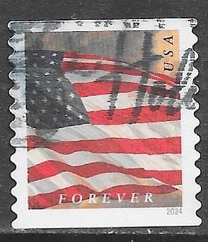 USA 5880: Flag, off paper, used, VF