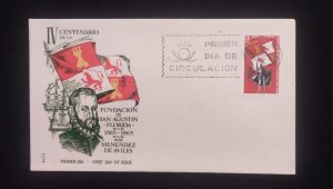 C) 1965, SPAIN, FDC, CENTENARY OF THE FOUNDATION OF SAN AGUSTÍN, XF