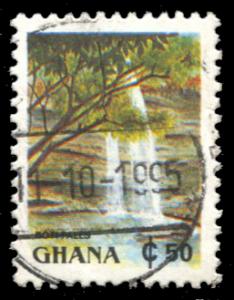 Ghana 1357A, used, Boti Falls