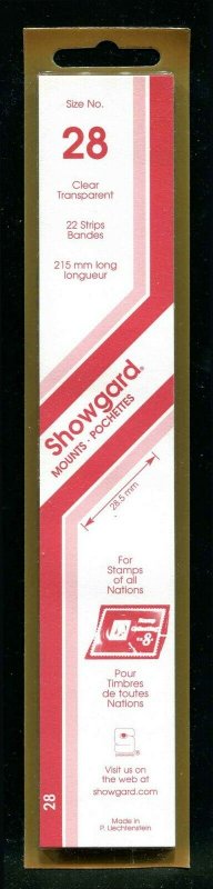 CLEAR Showgard Strip Mounts Size 28 = 28.5mm Fresh New Stock Unopened CLEAR