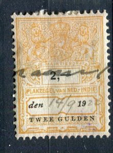 NETHERLAND INDIES; Early 1900s classic Revenue issue used 2G. value